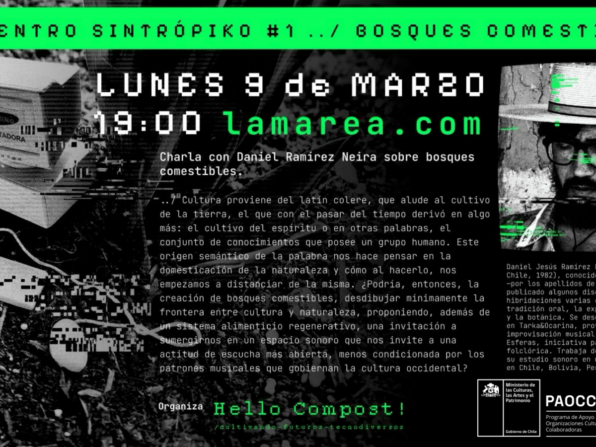 Ramírez Neira inaugura ciclo Encuentro Sintrópiko con charla sobre bosques comestibles 